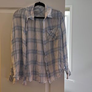 Rails blue and white button down
